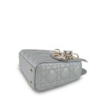 Opaline Gray Pearlescent Cannage Lambskin - Image 11