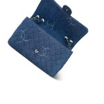 20B Blue Denim Quilted CC Single Flap Jumbo SHW - Image 14