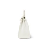 Kelly Sellier 28 White Veau Graine Gold Plated V Circle Stamp - Image 14