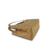 25A Beige Lambskin Quilted Nano Kelly Shopper Aged Gold Hardware - Image 14