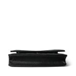 Black Caviar Quilted Classic Wallet on Chain (WOC) Silver Hardware - Image 8