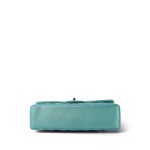 Iridescent Green Lambskin Quilted Classic Flap Medium Light Gold Hardware - Image 4