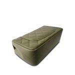 21B Dark Green Lambskin Quilted Mini Rectangular Flap Silver Hardware - Image 10