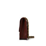 24A Brown Caviar Quilted Large Single Flap Aged Gold Hardware - Image 2