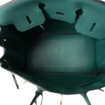 Birkin 25 Malachite Togo Gold Plated A Stamp - Image 6
