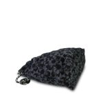 24B Black Floral Denim Quilted Mini 22 Bag - Image 12