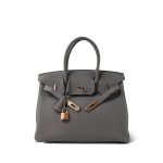 Birkin 30 Etain Veau Togo Rose Gold Plated D Stamp - Image 7
