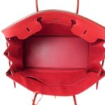 Birkin 40 Rouge Vif Ardennes Gold Plated [C] Stamp - Image 15