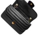 Black Horizontal Mademoiselle Multi Flap Bag GHW - Image 12