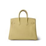 Birkin 25 Jaune Poussin Togo Palladium Plated Z Stamp - Image 6
