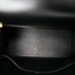 Kelly Sellier 28 Black Box Calfskin Gold Plated V Circle Stamp - Image 12