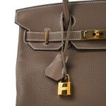 Birkin 30 Etoupe Togo Gold Plated Y Stamp - Image 2