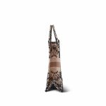 Dior Navy/Pink Tie Dye Canvas Embroidery Book Tote Large - Image 3