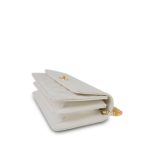 White Caviar Quilted Flap Charm Wallet On Chain WOC Gold Hardware - Image 7