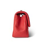 21P Red Lambskin Quilted Mini Rectangular Single Flap - Image 5