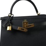 Kelly Sellier 28 Black Epsom Gold Plated B Stamp - Image 7
