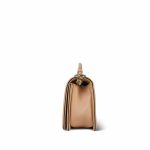 19S Beige Calfskin Quilted Top Handle Boy Bag Old Medium Light Gold Hardware - Image 2