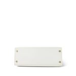 Kelly Sellier 28 White Veau Graine Gold Plated V Circle Stamp - Image 17