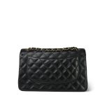 Black Jumbo Caviar Quilted Classic Flap GHW - Image 4