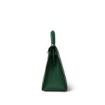 Kelly 28 Vert Bengale Courchevel Gold Plated T Circle Stamp - Image 11
