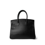 Birkin 30 Black Noir Ardennes Gold Plated (Z) Circle Stamp - Image 5