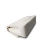 Ivory Caviar Quilted Classic Flap Medium Light Gold Hardware - Image 12