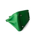 Birkin 25 Bambou Togo Palladium Plated [R] Stamp - Image 8