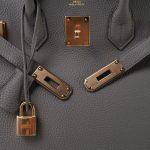Birkin 30 Etain Veau Togo Rose Gold Plated D Stamp - Image 14