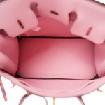 Birkin 25 Rose Sakura Swift Gold Plated X Stamp - Image 8