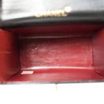 Black Lambskin Quilted Mini Vanity Chest With Handle Gold Hardware - Image 13