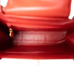 Vintage Red Kelly Top Handle Gold Hardware - Image 8