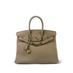 Birkin 35 Beige Marfa Togo Gold Plated W Stamp - Image 4