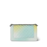 18P Cuba Rainbow Caviar Quilted Boy Bag Old Medium Silver Hardware - Image 3