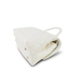 21A White Caviar Quilted Small Coco Handle LGHW - Image 7