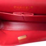 22P Red Caviar Quilted Medium Classic Flap Light Gold Hardware - Image 14