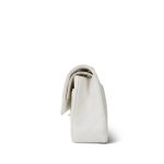 22K White Caviar Quilted Classic Flap Medium Light Gold Hardware - Image 2