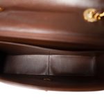 Brown Mademoiselle Lambskin Vertical Flap Jumbo Gold Hardware - Image 8