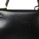 Kelly 28 Sellier Black Box Calfskin Gold Plated Y Circle Stamp - Image 13