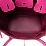 Birkin 30 (Candy Model) Rose Tyrien / Rubis Veau Epsom Leather Palladium Plated P Square Stamp - Image 9