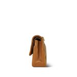 Caramel Lambskin Quilted Classic Flap Medium Gold Hardware - Image 3