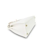 Kelly Sellier 28 White Veau Graine Gold Plated V Circle Stamp - Image 19
