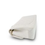 22S White Caviar Quilted Classic Flap Small LGHW - Image 9
