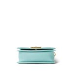 Tiffany Blue Caviar Quilted Boy Bag Small Aged Gold Hardware - Image 7