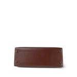 Kelly 28 Brown Box Calfskin Palladium Plated [C] Stamp - Image 15