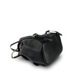 24P Black Lambskin Leather Duma Backpack Small Light Gold Hardware - Image 14