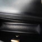21K Black Lambskin Quilted Mini Rectangular Flap LGHW - Image 10