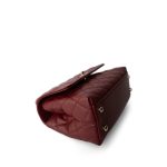 21A Burgundy Caviar Quilted Coco Handle Small LGHW - Image 10