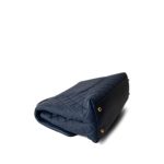Navy Caviar Quilted Coco Handle Large Aged Gold Hardware - Image 9