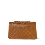 Caramel Lambskin Quilted Classic Flap Medium Gold Hardware - Image 4