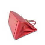 Birkin 40 Rouge Vif Ardennes Gold Plated [C] Stamp - Image 12